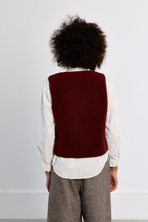 Veste sans manches, imitation mouton