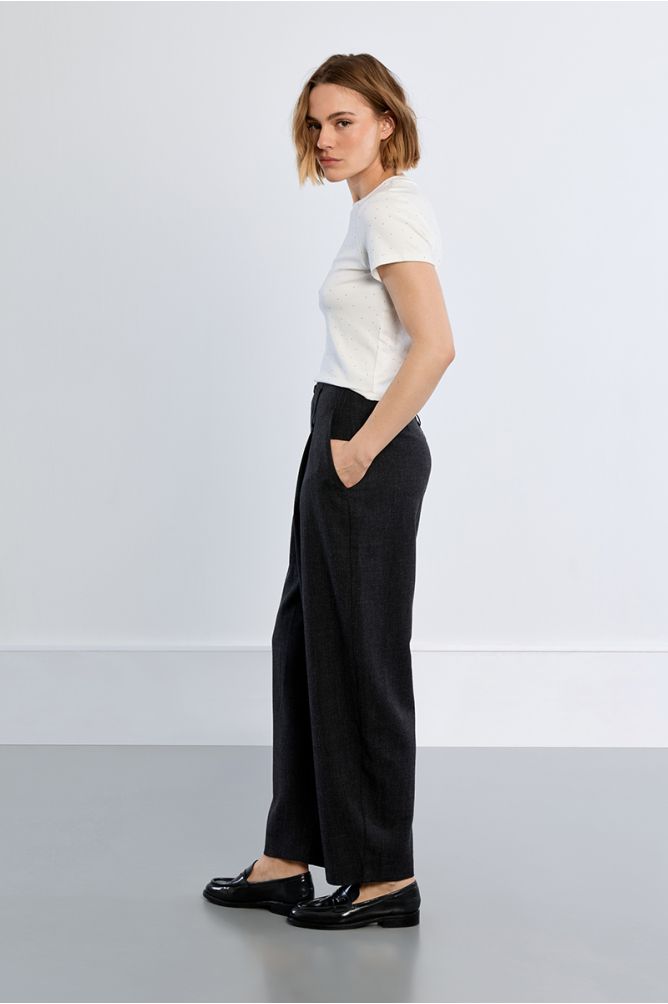 Pantalon barrel, à pinces