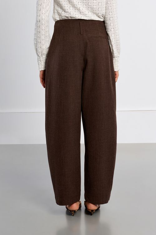 Pantalon barrel, à pinces