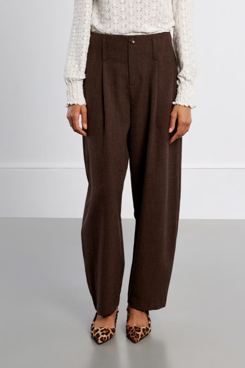 Pantalon barrel, à pinces