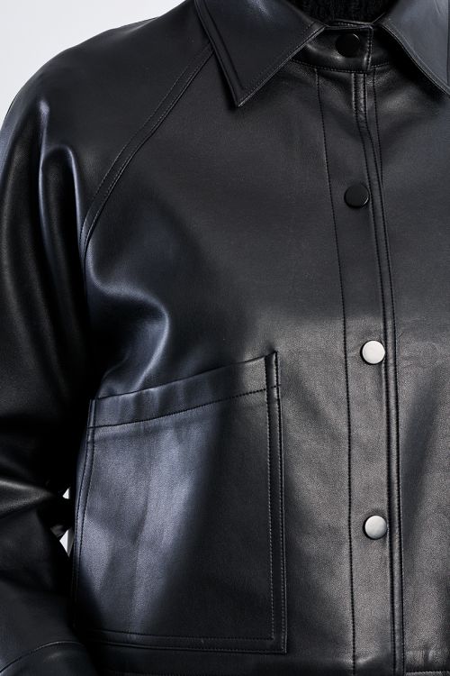 Veste oversize en similicuir