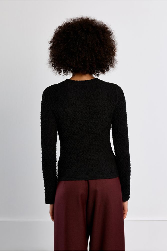 Pull en maille bouclette, droit