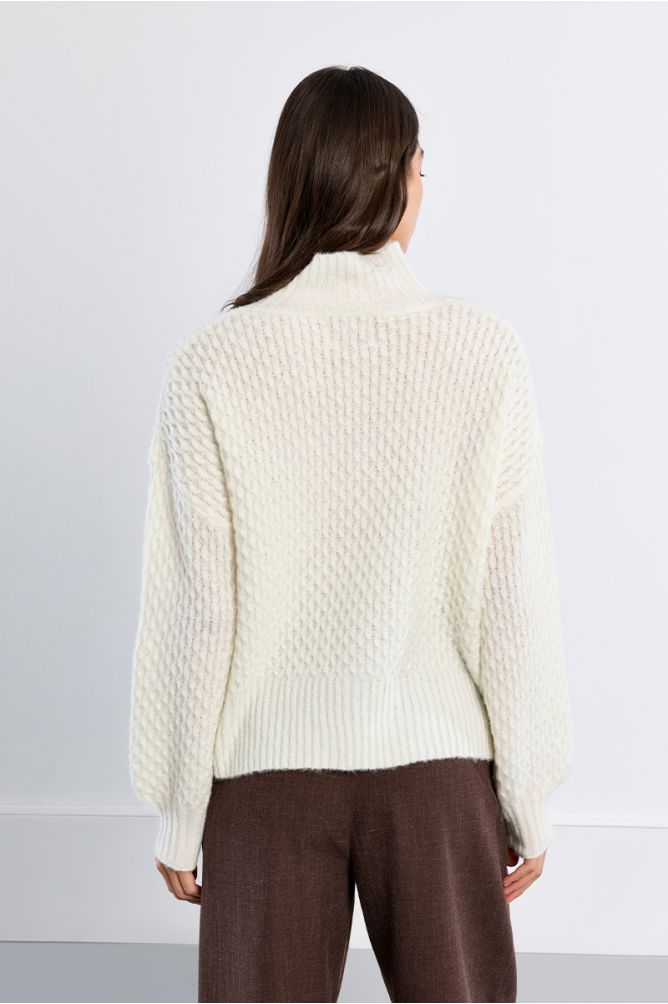 Slip-neck sweater, plain