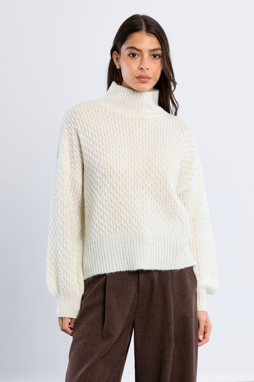 Slip-neck sweater, plain