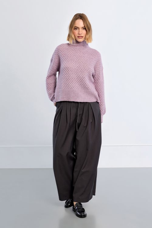 Slip-neck sweater, plain
