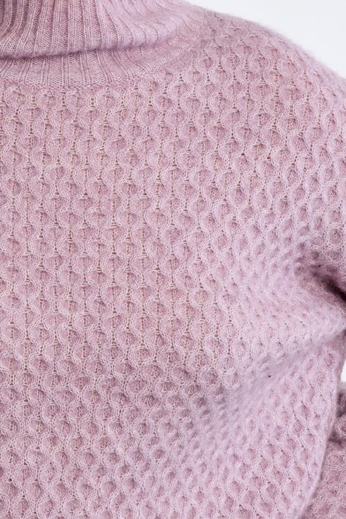 Pull col coulé, uni