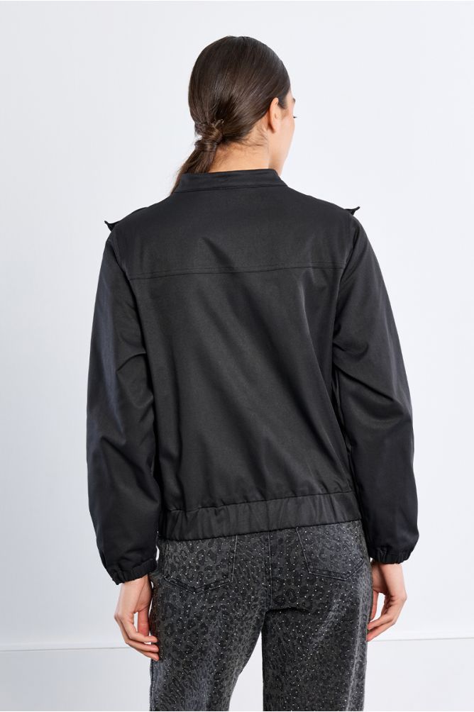 Sporty jacket, with ruffles