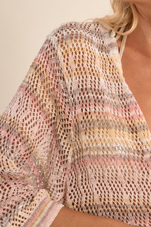 Gilet large ajouré