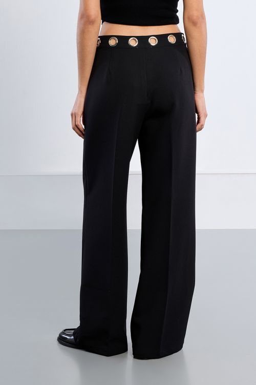 Pantalon à pinces, clouté
