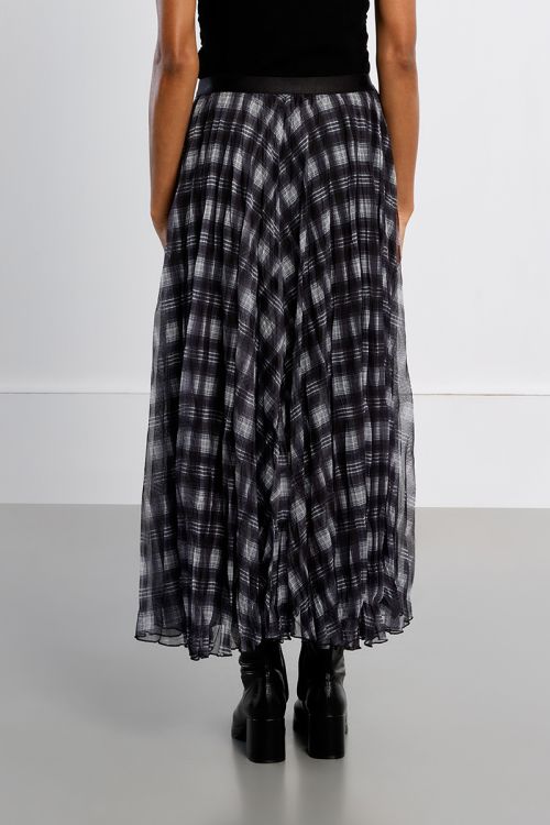 Maxi skirt, checked