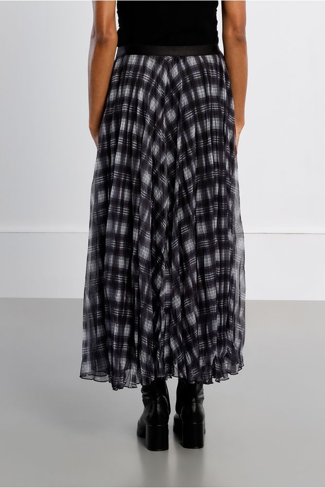 Jupe maxi, à carreaux
