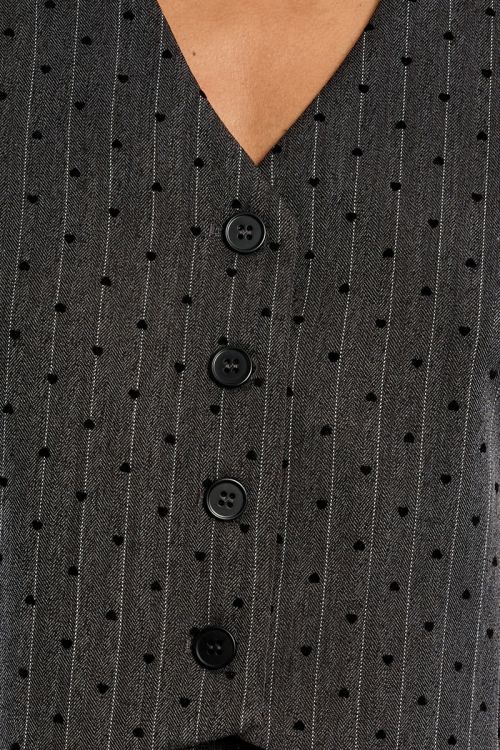 Chaleco corto con estampado