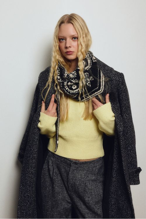 Echarpe bandana, en maille