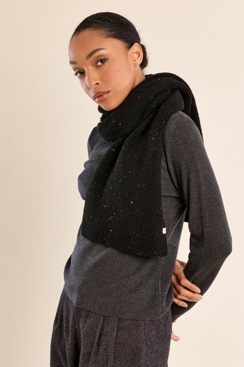 Echarpe en maille, à paillettes