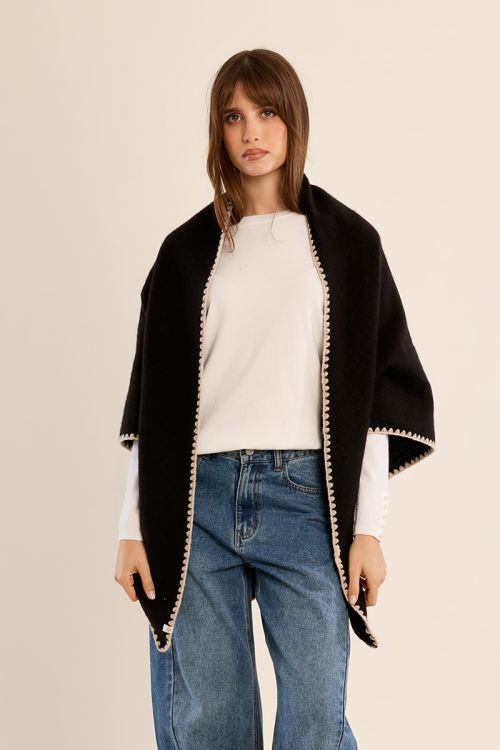 Knitted cape