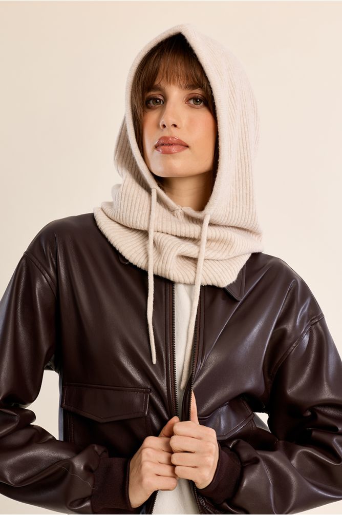 Cagoule en maille