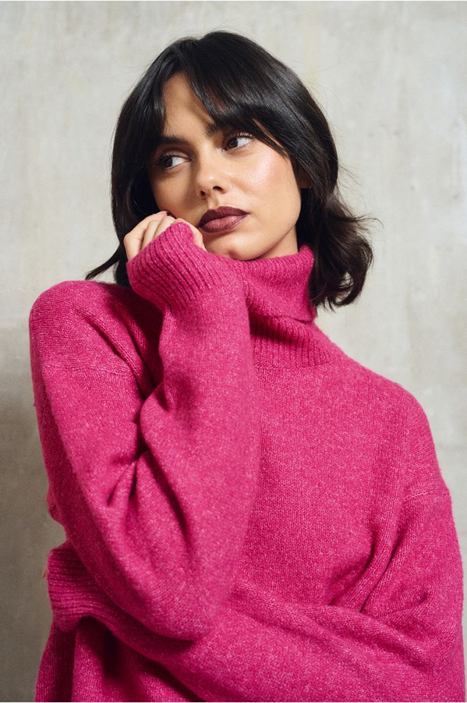 Plain turtleneck sweater