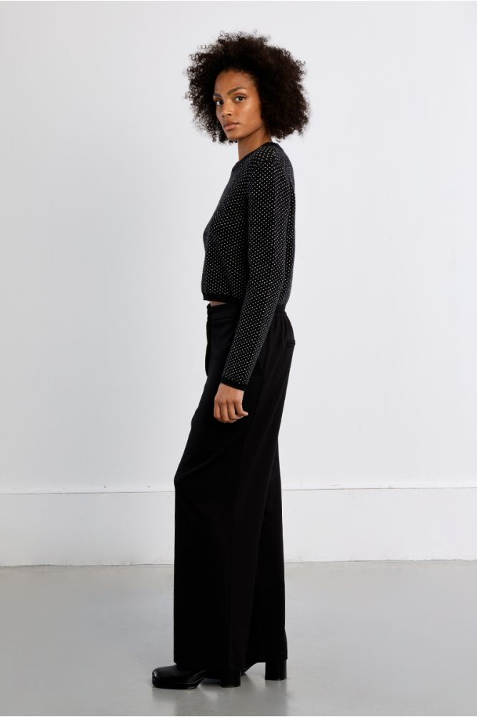 Pantalon tailleur, large
