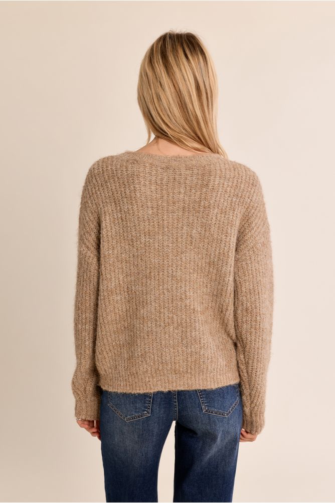 Pull en maille, à sequins