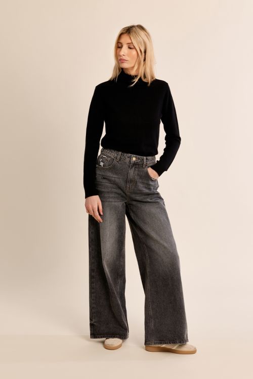 Pull en maille fine, col roulé