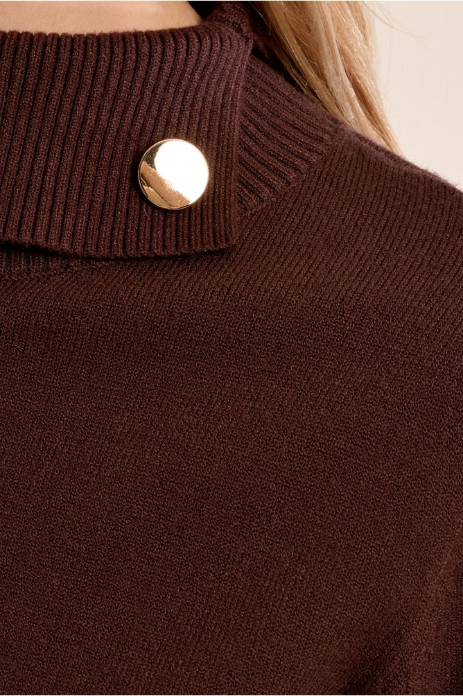 Jersey de manga larga con cuello alto