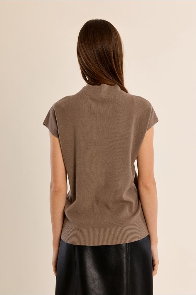 Pull en maille fine, manches courtes