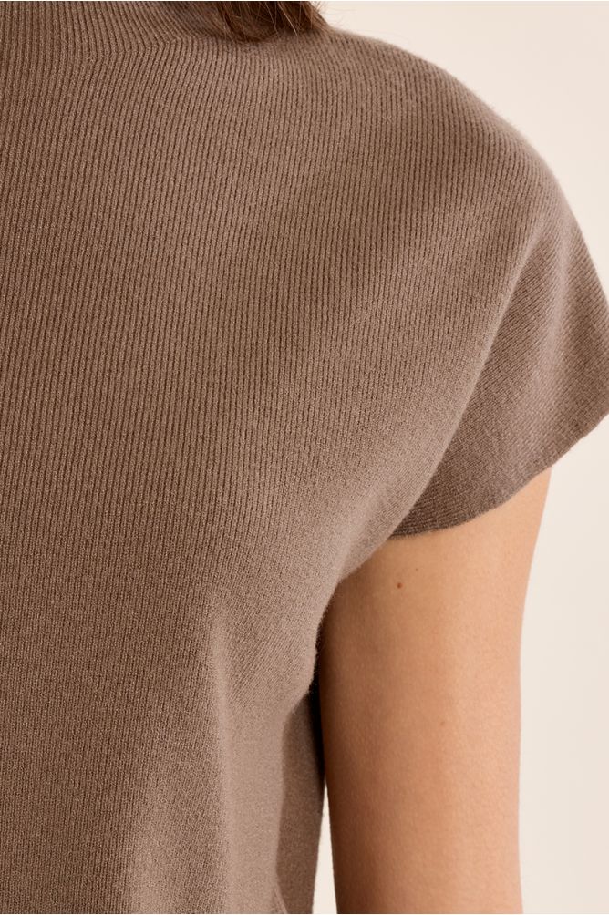 Pull en maille fine, manches courtes