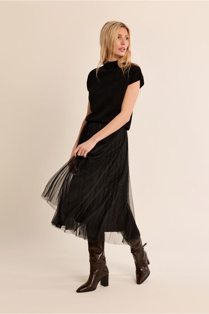 Pull en maille fine, manches courtes