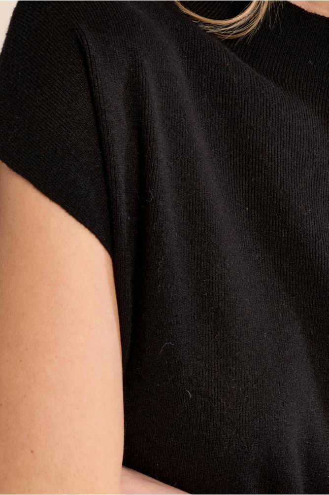 Pull en maille fine, manches courtes