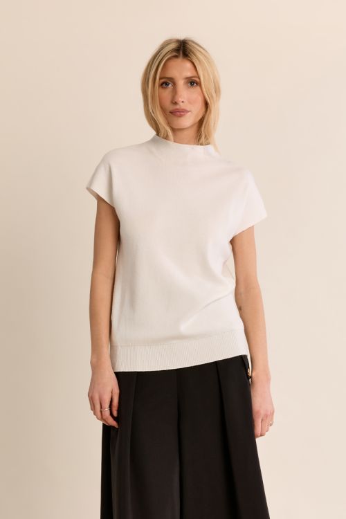 Pull en maille fine, manches courtes