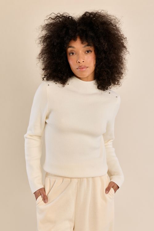 Straight sweater in fine knit